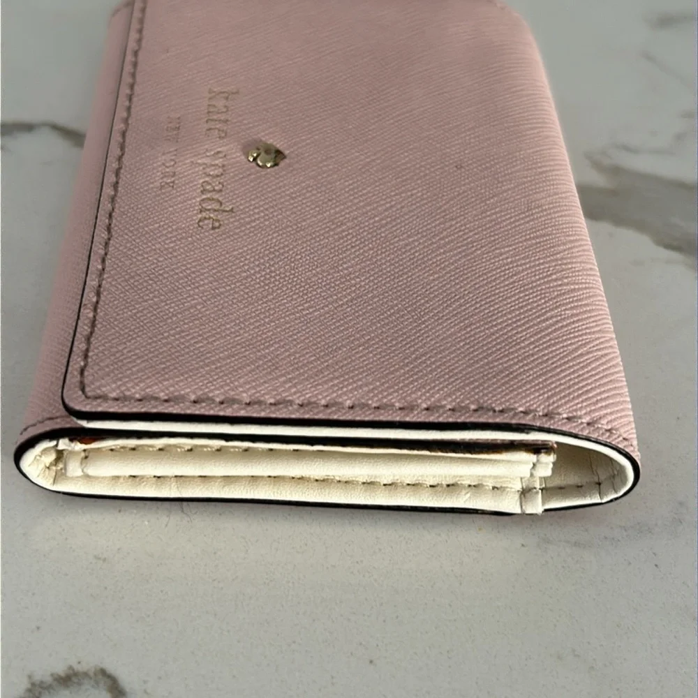 Kate Spade Mikas Pond Christine Light Pink Small Wallet Card Hokder